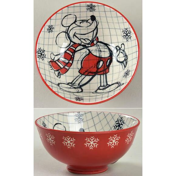 NWT: Disney - Set of 3, Mickey Mouse Christmas Sketchbook, Snack/ Tidbit Bowls - Picture 7 of 7